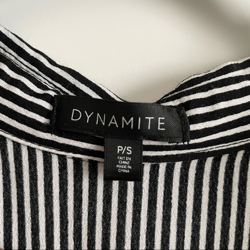 3/$45 Dynamite striped flowy Blosue - Picture 2 of 4